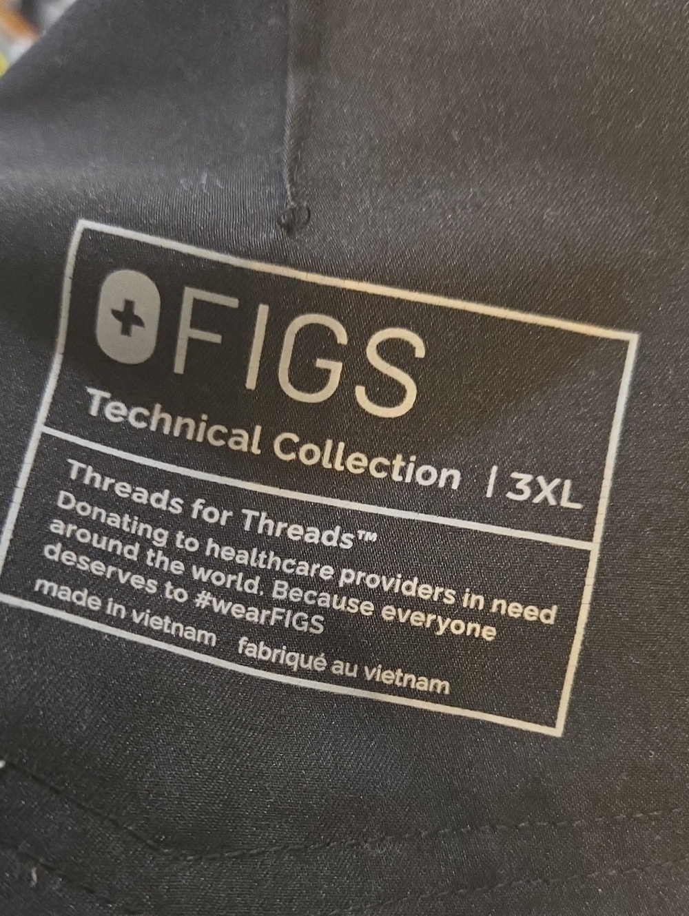 FIGS Zamora Joggers Size 3XL Black Medical Dental Scrubs - Picture 3 of 6
